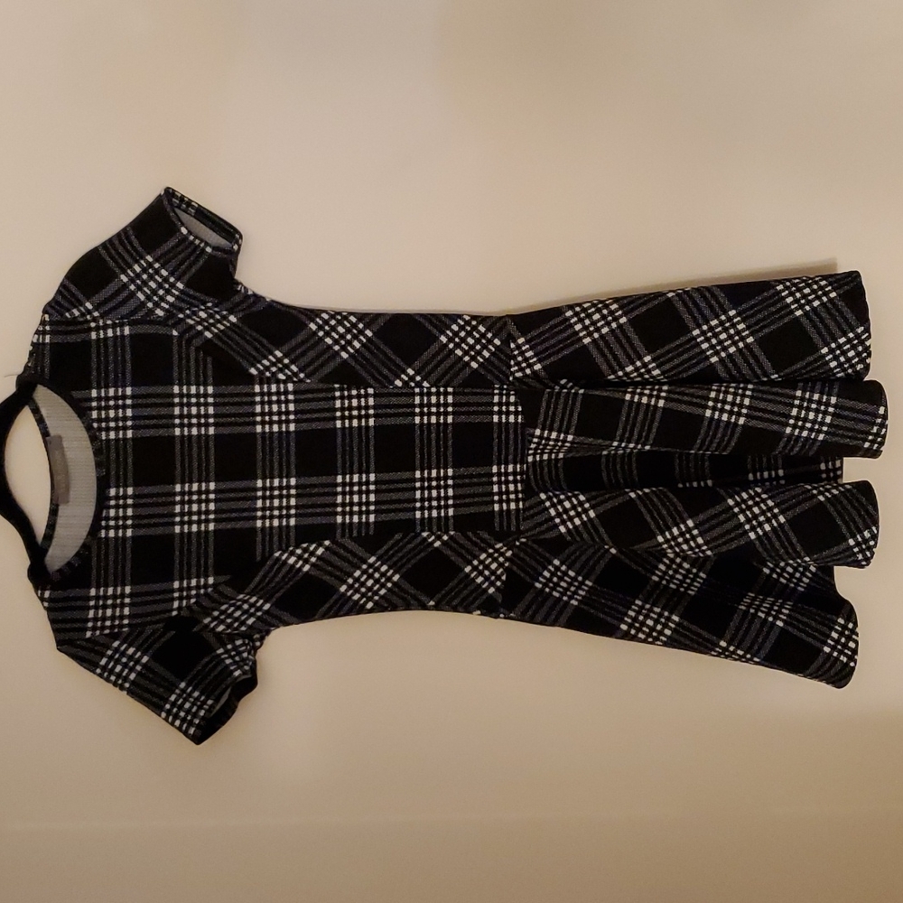 Black Plaid Dress